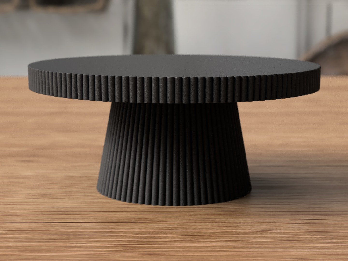 Juno pedestal tray with a hidden compartment